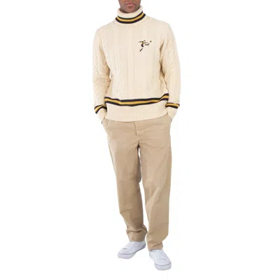 Polo Ralph Lauren Surrey Tan Pleated Canvas Pants In Brown