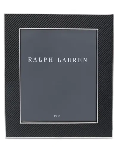 Polo Ralph Lauren Sutton Striped Photo Frame In Black