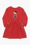 POLO RALPH LAUREN SWEAT DRESS WITH DRAWSTRING WAIST