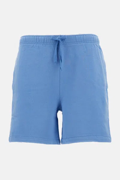 Polo Ralph Lauren Drawstring Embroidered Shorts In Blue