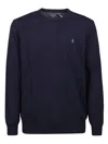 Polo Ralph Lauren Classic Knit Sweater With Round Neckline In Black