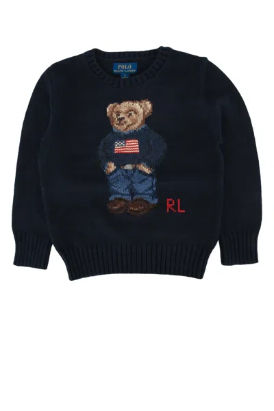 Polo Ralph Lauren Ralph Lauren Kids Mini Kids Crew Neck Sweater Top In Blue