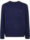 Polo Ralph Lauren Crewneck Sweatshirt With Embroidered Logo Detail In Blue