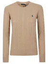 Polo Ralph Lauren Circle Neck Wool Cashmere Blend Julianna Pullover In Brown