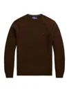 Polo Ralph Lauren Men's Sweaters Ralph Lauren - Ls Cn Pp Long Sleeve Pullover - Brown In Brown