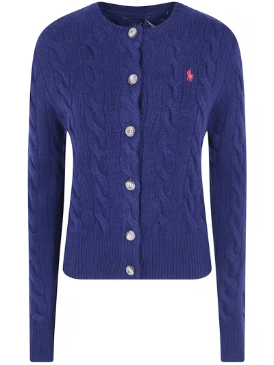 Polo Ralph Lauren Sweater Cardigan "hunter Navy" In Blue