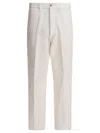 Polo Ralph Lauren Pleated Wide-leg Trousers In White