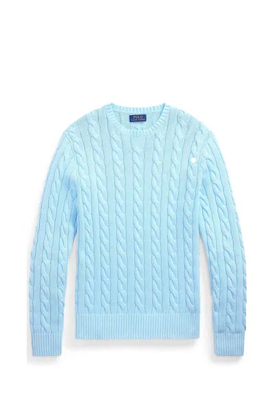 Polo Ralph Lauren Sky Blue Cable Knit Pullover