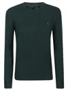 Polo Ralph Lauren Wool And Cashmere Cable Knit Crew Neck Sweater In Green