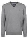 Polo Ralph Lauren Pony Embroidered Knit Jumper In Grey
