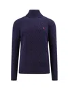 Polo Ralph Lauren Roll-neck Sweater In Hunter Navy