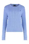 Polo Ralph Lauren Sweater In Cable Knit In Blue
