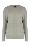 Polo Ralph Lauren Sweater In Cable Knit In Gray