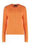 Polo Ralph Lauren Juliana Long Sleeve Pullover In Orange