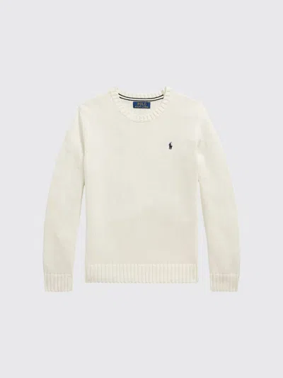 Polo Ralph Lauren Sweater Kids Color Beige In White
