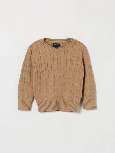 Polo Ralph Lauren Sweater Kids Color Camel In Brown