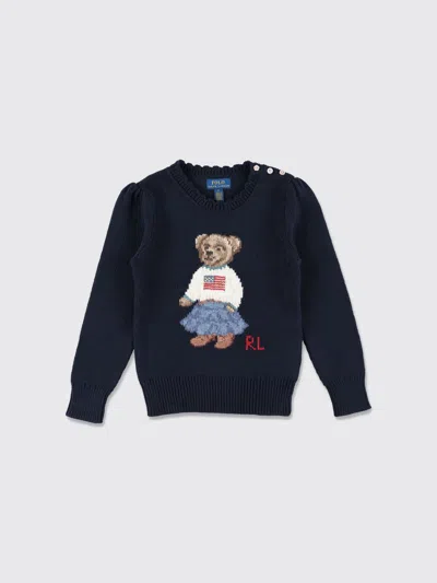 Polo Ralph Lauren Sweater Kids Color Navy In Black