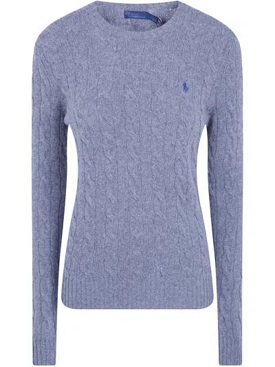 Polo Ralph Lauren Sweater Long Sleeves "julianna" In Gray