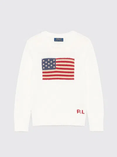 POLO RALPH LAUREN SWEATER POLO RALPH LAUREN KIDS COLOR BEIGE,G70564022