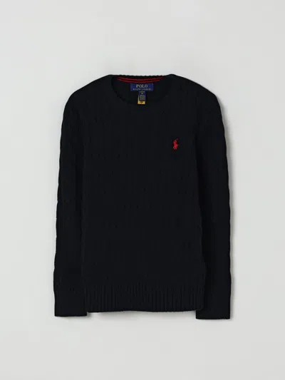 POLO RALPH LAUREN SWEATER POLO RALPH LAUREN KIDS COLOR BLACK,432754002