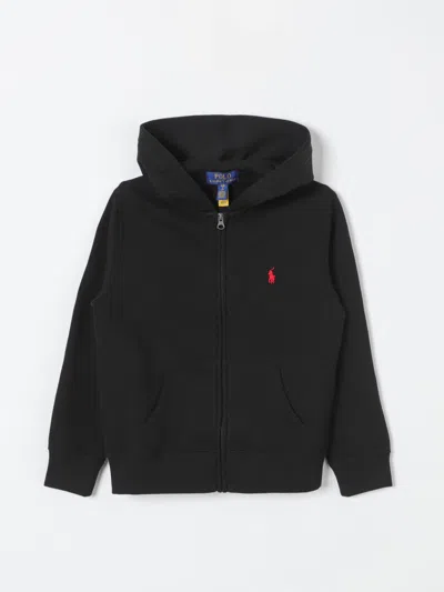 POLO RALPH LAUREN SWEATER POLO RALPH LAUREN KIDS COLOR BLACK,418787002