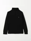Polo Ralph Lauren Mens Polo Black Estate Funnel-neck Regular-fit Cotton-jersey Sweatshirt Xxl In Schwarz