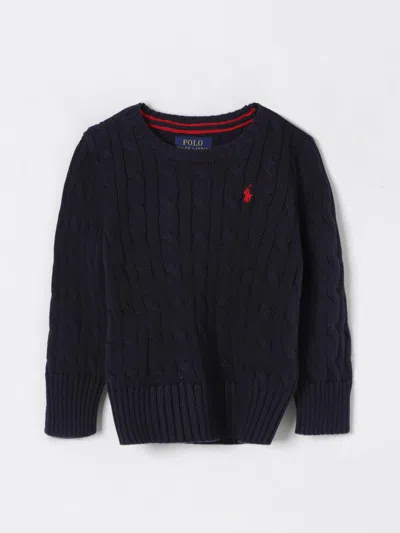 POLO RALPH LAUREN SWEATER POLO RALPH LAUREN KIDS COLOR BLUE,G50886009
