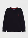 Polo Ralph Lauren Embroidered Logo Jumper In Blue