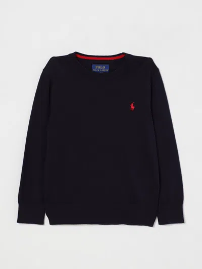 POLO RALPH LAUREN SWEATER POLO RALPH LAUREN KIDS COLOR BLUE,G56000009