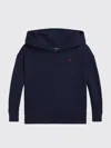 Polo Ralph Lauren Logo-tape Hoodie In Blue