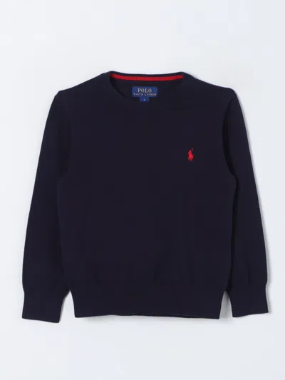 Polo Ralph Lauren Kids' Ls Cn-tops-sweater In Blue