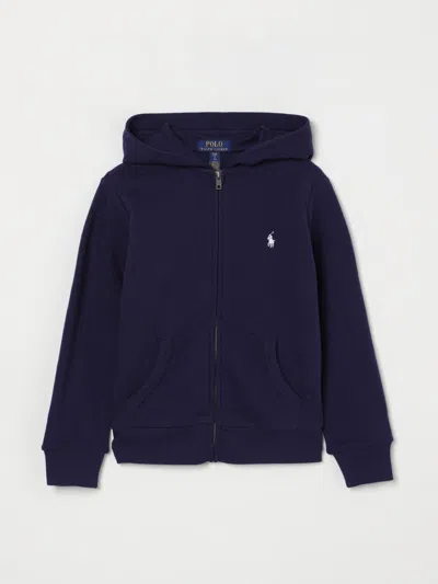 POLO RALPH LAUREN SWEATER POLO RALPH LAUREN KIDS COLOR BLUE,G59572009