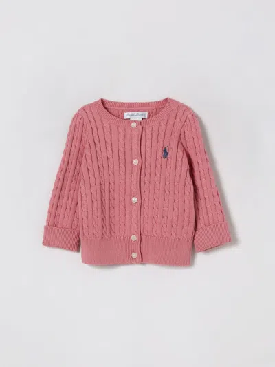 Polo Ralph Lauren Babies' Sweater  Kids Color Blue In Pink
