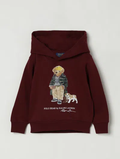 POLO RALPH LAUREN SWEATER POLO RALPH LAUREN KIDS COLOR BURGUNDY,432789050