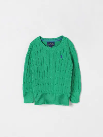 POLO RALPH LAUREN SWEATER POLO RALPH LAUREN KIDS COLOR GREEN,G50875012