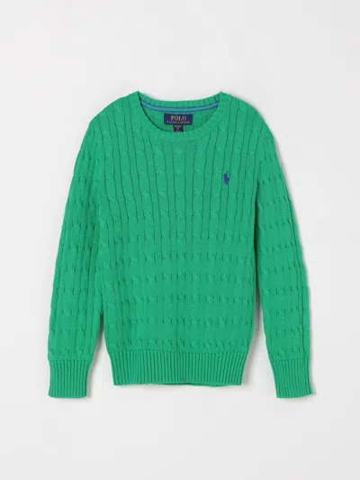 POLO RALPH LAUREN SWEATER POLO RALPH LAUREN KIDS COLOR GREEN,G50878012