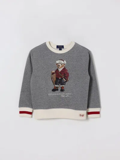 POLO RALPH LAUREN SWEATER POLO RALPH LAUREN KIDS COLOR GREY,432766020