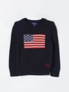 Polo Ralph Lauren Flag Cn Swtr Tops Sweater In Navy