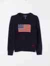 Polo Ralph Lauren Flag Cn Swtr Tops Sweater In Navy
