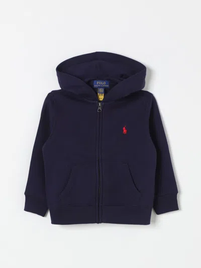 POLO RALPH LAUREN SWEATER POLO RALPH LAUREN KIDS COLOR NAVY,418784045