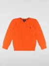 Polo Ralph Lauren Cable-knit Cotton Sweater In Orange