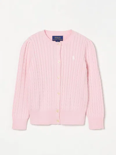 POLO RALPH LAUREN SWEATER POLO RALPH LAUREN KIDS COLOR PINK,G77198010