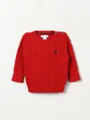 Polo Ralph Lauren Red Sweatshirt For Baby Kids With Pony Logo In Rot