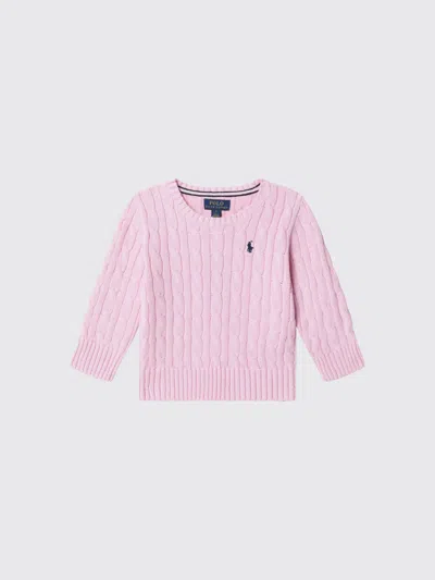 Polo Ralph Lauren Kids' セーター  ボーイ カラー ウォーター In Pink