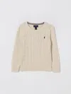 Polo Ralph Lauren Cable-knit Cotton Sweater In Neutral