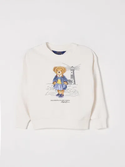 POLO RALPH LAUREN SWEATER POLO RALPH LAUREN KIDS COLOR WHITE,G66053001