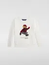 Polo Ralph Lauren Polo Bear Cotton-blend Fleece Sweatshirt In White