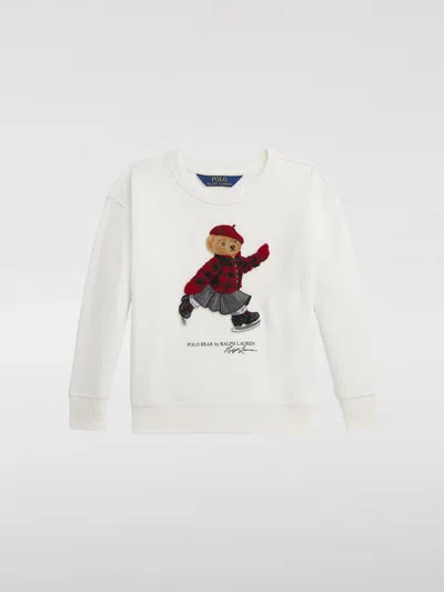 POLO RALPH LAUREN SWEATER POLO RALPH LAUREN KIDS COLOR WHITE,H58905001