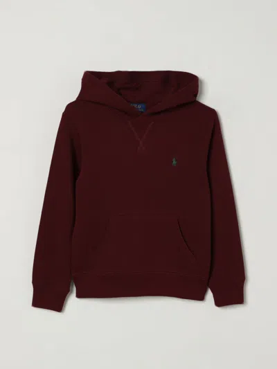 Polo Ralph Lauren Sweater  Kids Color Wine In Burgundy