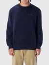 Polo Ralph Lauren Polo Pony Crew-neck Sweatshirt In Blue
